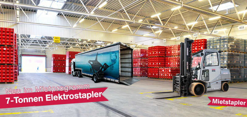 Gabelstapler mieten 7 to Elektrostapler